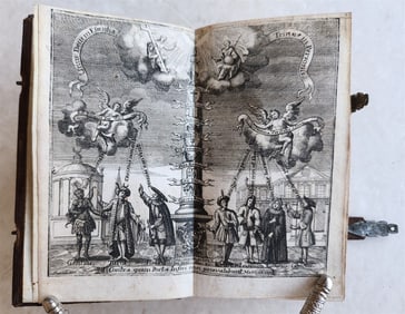 1738 POLEMIC AGAINST ENEMIES of CATHOLICISM antique Columna er firmamentum