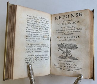 1681 EXPOSITION de la DOCTRINE DE L'EGLISE CATHOLIQUE antique THEOLOGY VELLUM