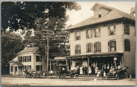 CLEVELAND NY Cleveland House ANTIQUE REAL PHOTO POSTCARD RPPC
