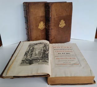 1730 HISTORY of REFORMATION of CHURCH of ENGLAND 3 VOL ILLUSTRATED antique FOLIO
