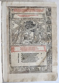 1513 POST-INCUNABULA HISTORY of FRANCISCANS ORDER antique Vellum Bound RARE