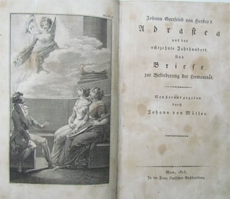 1813 ADRASTEA by PHILOSOPHER JOHANN GOTTFRIED HERDER in GERMAN antique