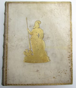 1726 FACTORUM DICTORUMQUE V. MAXIMUS ANTIQUE w/ HAGUE COAT OF ARMS VELLUM LATIN