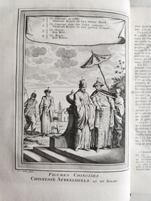 1749 TRAVELS TO CHINESE EMPIRE antique ILLUSTRATED Histoire generale des voyages