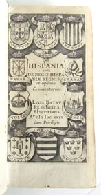 1630 SPAIN Hispania sive de regis antique Johannes Laet ELZEVIER vellum 17th C.