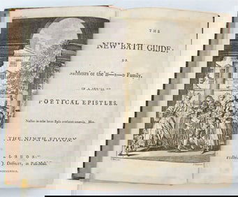 1773 THE NEW BATH GUIDE antique POETRY in ENGLISH by Christopher Anstey