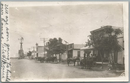 ROCK ISLAND IL STREET SCENE ANTIQUE REAL PHOTO POSTCARD RPPC