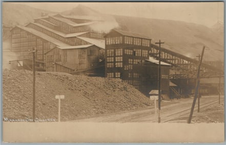 MANAHOY CITY PA COLLIERY ANTIQUE REAL PHOTO POSTCARD RPPC