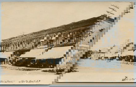 SHELL ROCK IA MAIN STREET ANTIQUE REAL PHOTO POSTCARD RPPC