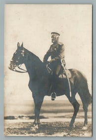 RUSSIAN IMPERIAL MILITARY GRAND DUKE NICHOLAI ANTIQUE REAL PHOTO POSTCARD RPPC