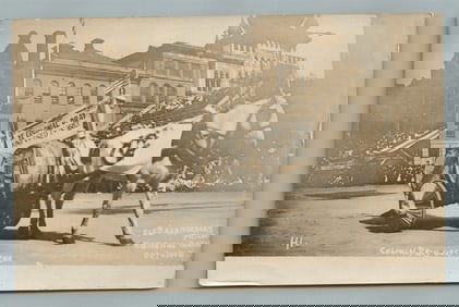 PHILADELPHIA PA HISTORICAL PAGEANT 1908 ANTIQUE REAL PHOTO POSTCARD RPPC