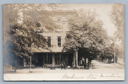 MANHEIM PA BECKER'S STORE 1906 ANTIQUE REAL PHOTO POSTCARD RPPC