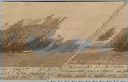 SCOTLAND PA S.O.I. SCHOOL ANTIQUE REAL PHOTO POSTCARD RPPC