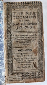 1636 BIBLE in ENGLISH antique New Testament EDINBURGH - R.YOUNG