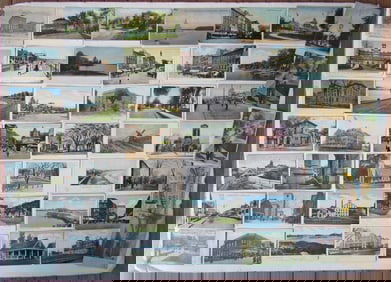 MASSACHUSETTS lot of 47 MA ANTIQUE POSTCARDS