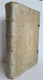 1610 ROMAN MISSAL antique ILLUSTRATED FOLIO PIGSKIN BINDING rare 17th CENTURY