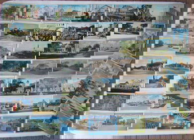 NEW JERSEY lot of 50 NJ ANTIQUE POSTCARDS