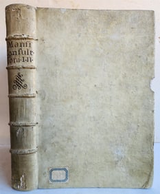 1708 LAW BOOK Consultationum sive rerum judicatarum antique VELLUM BOUND FOLIO
