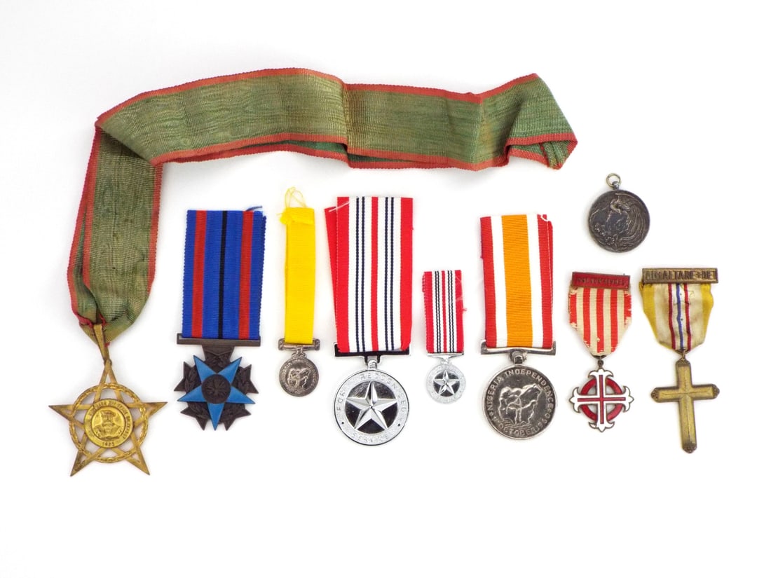Lot of 9 Antique and Vintage Medals