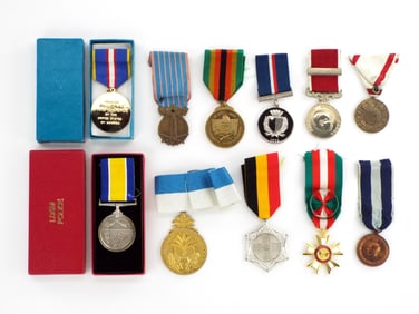 Lot of 11 Antique and Vintage Medals