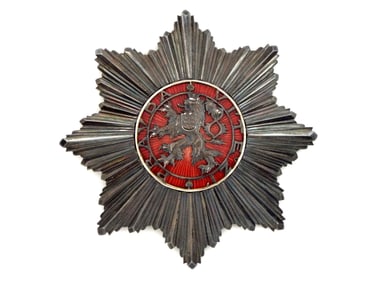 Czechoslovakia Order Of The White Lion Breast Star