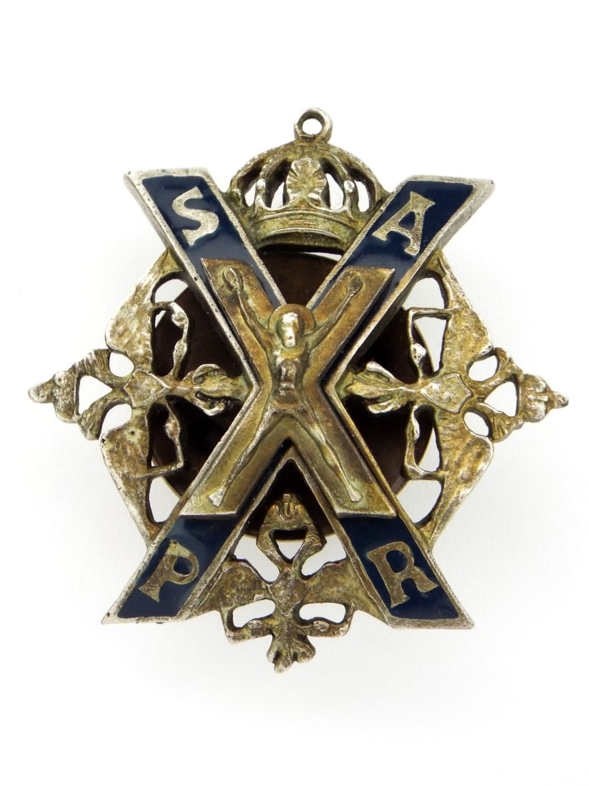 Imperial Russia Badge of the Life Guards Preobrazhensky Regiment 1909 (1 of 6)