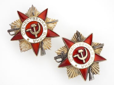 2 Soviet Russian WWII Great Patriotic War Orders