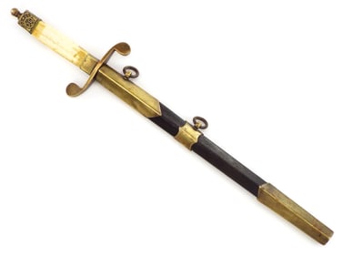 Russian Imperial Navy Officers Dirk Fine Handle I Brass Mounts