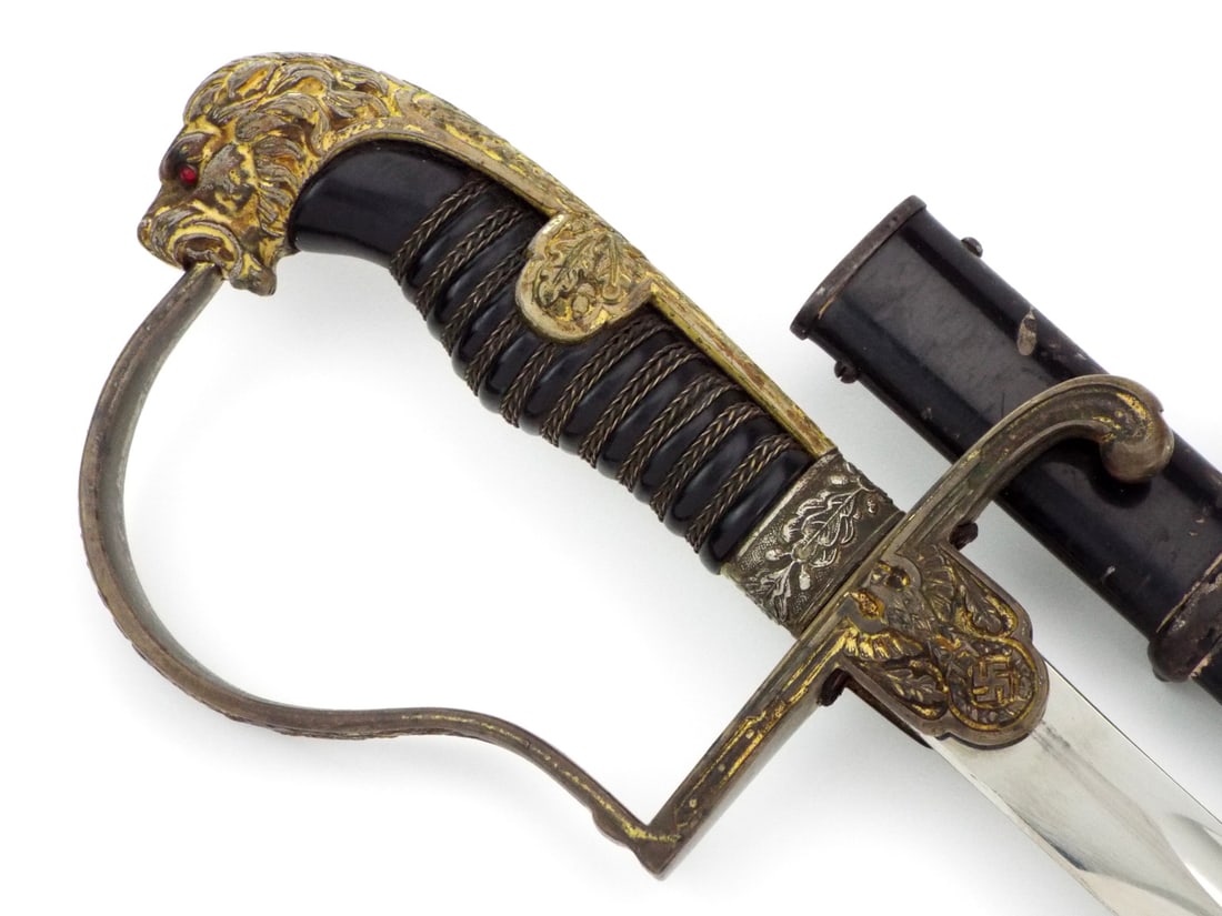 German WWII Officers Lion Deluxe Sword by ALCOSO SOLINGEN (1 of 18)