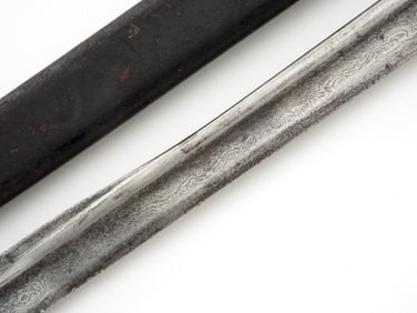 Imperial German Blue & Gold Paneled Damascus Sword by WEYERSBERG SOLINGEN