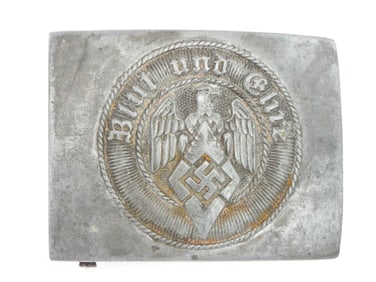German WWII HY Belt Buckle RZM 4/44 by Paul Kramer & Co.