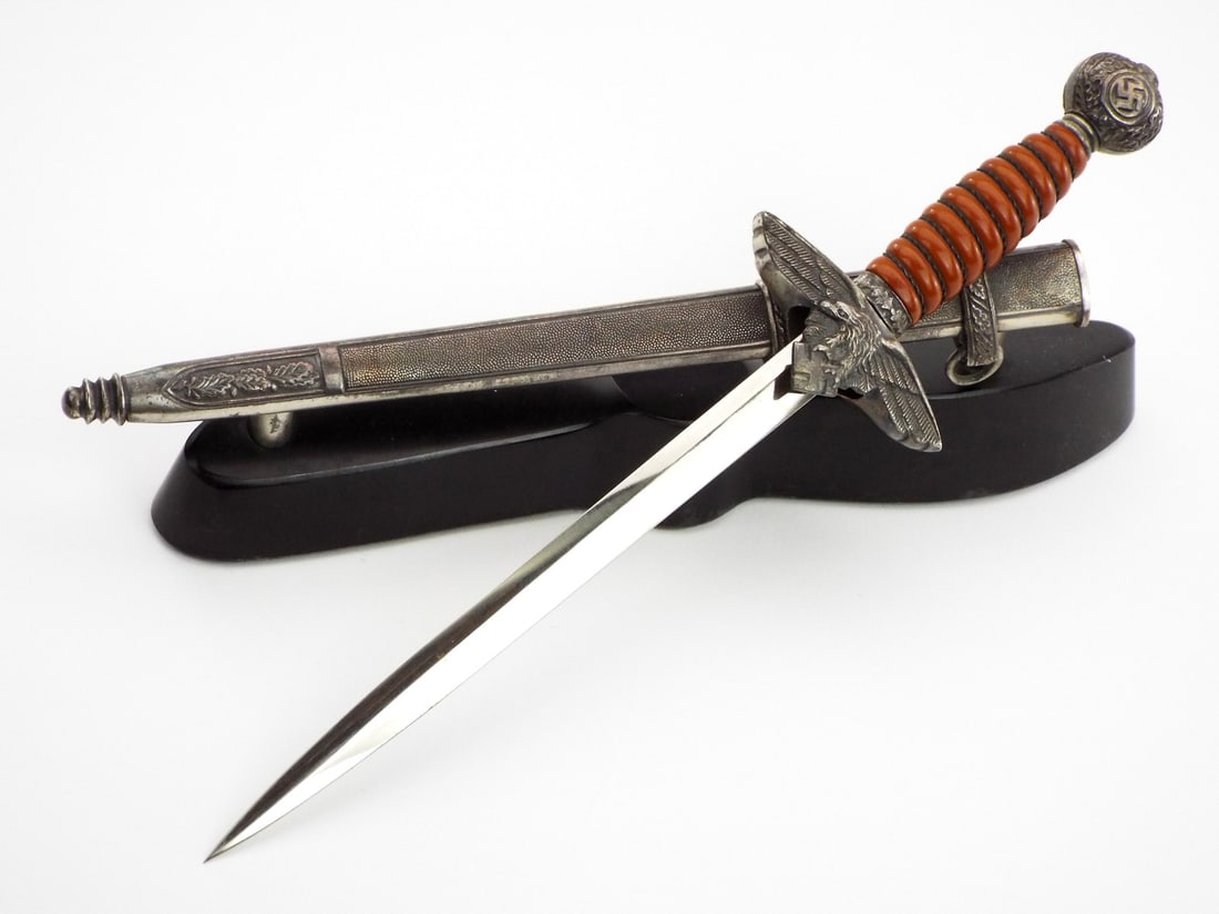 German WWI Luftwaffe Combination Desk Set Dagger Letter Opener by ALCOSO (1 of 20)