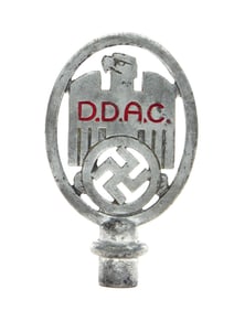 Fine German WWII D.D.A.C. Car Pennant Pole Top