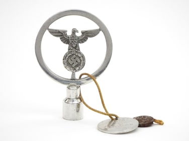 German WWII Car Pennant Pole Top with RZM Seal