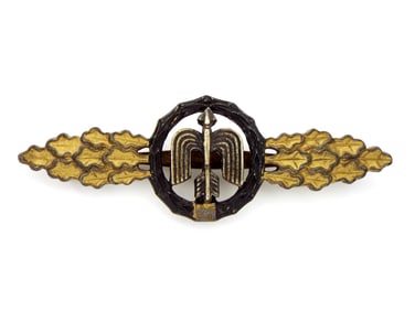 German WWII Luftwaffe Night Fighter Clasp in Gold