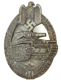 German WWII Panzer Assault Tank Badge