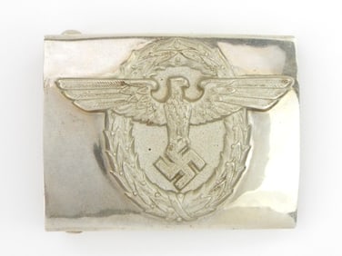 VERY RARE German WWII Landespolizei Belt Buckle byASSMANN