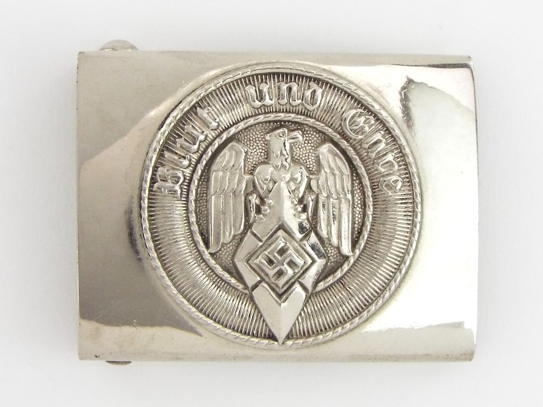 German WWII HY Members Belt Buckle by ASSMANN RZM M4/39: German WWII HY Members Belt Buckle by ASSMANN RZM M4/39