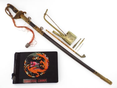 Formosa Taiwan Government General Officials Sword GROUPING