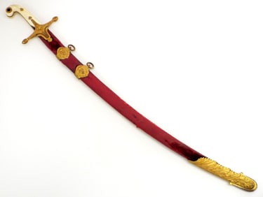 Important Napoleonic English General Mameluke Shamshir Sabre