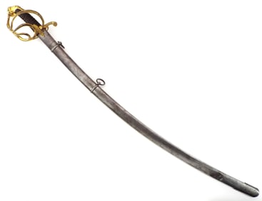 Museum Quality & Important Napoleonic Bavarian Cavalry General Sword with Blued Gilt Blade