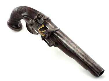 Antique 19th Century Scottish Or British Flintlock Pistol