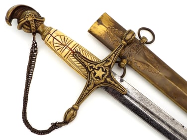 Antique American Pre Civil War TEXAS Militia Officer's Sword By AMES.