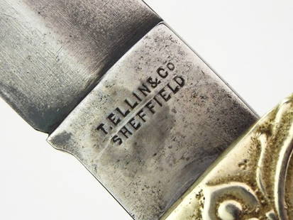 California Gold Rush To Civil War HUGE Folding Knife by T. ELLIN SHEFFIELD: California Gold Rush To Civil War HUGE Folding Knife by T. ELLIN SHEFFIELD Full Length 16 Inches Blade Length 6.5 Inches