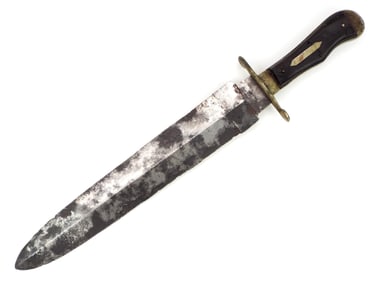 HUGE & Very Early WOSTENHOLM IXL SHEFFIELD Bowie Knife. Possible Battlefield Pickup