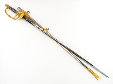 MINT Fancy American WWI M1860 PRESENTATION to C.F. COTTER on 1903