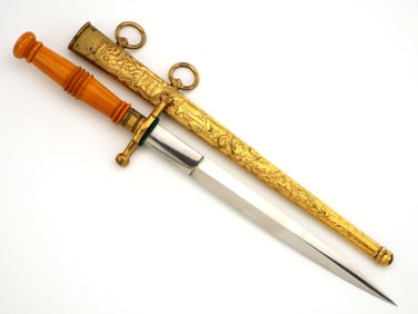 Dutch WWII Naval Officers Navy Dirk by HORSTER SOLINGEN