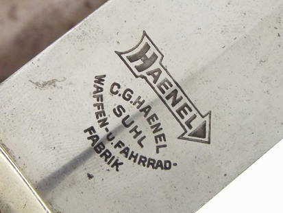 Early German WWII SA Dagger by RARE MAKER C.G. HAENEL SUHL: Early German WWII SA Dagger by Very RARE MAKER C.G. HAENEL SUHL. Full Length 15 Inches. Blade Length 8.5 Inches.