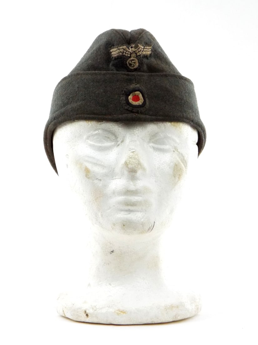 German WWII Army Italian Made M38 Garrison Cap (1 of 14)