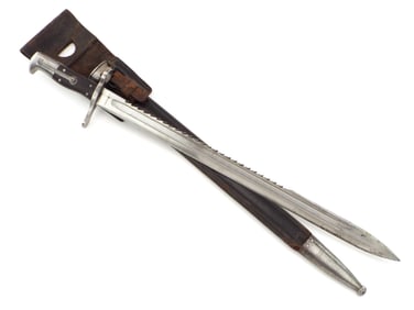 Swiss WWI to WWII M1883 Sawback Sword Bayonet